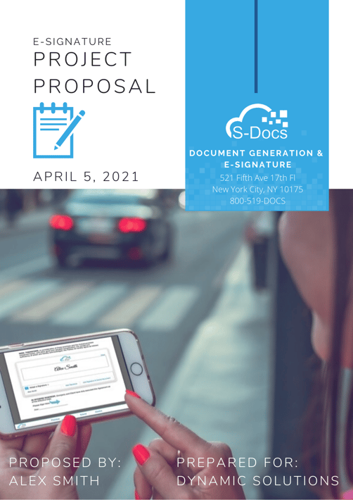 Sdocs project cover page