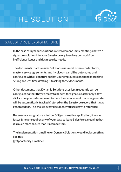 The solution in Sdocs document