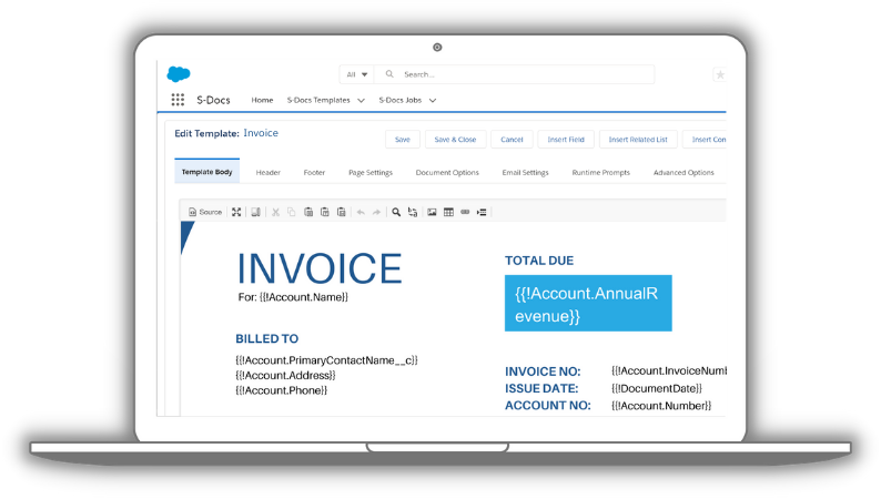 Salesforce invoice generator