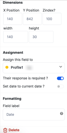 screenshot of side bar