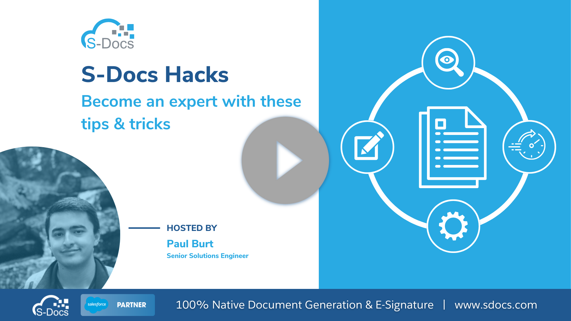 S-Docs Hacks Webinar Thumbnail