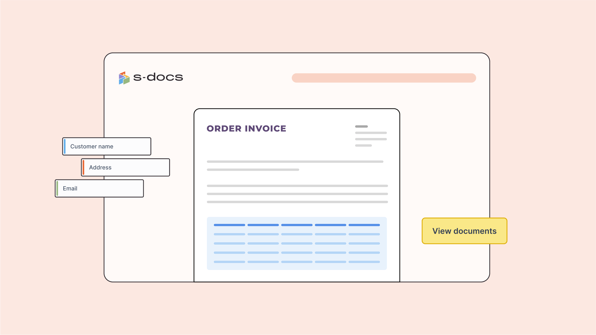 Sdocs HS generating documents